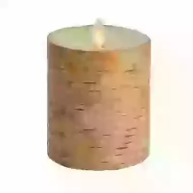 Birchwood Pillar Candle 10 cm